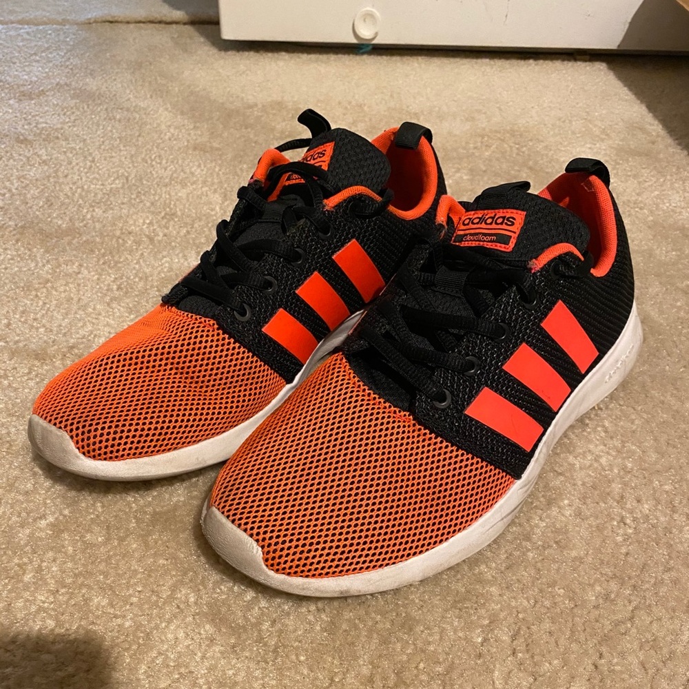 Adidas Orange Cloudfoam Sneakers
